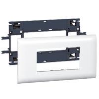 Рамка с суппортом DLP Legrand Mosaic на 4 модуля для крышки 85мм