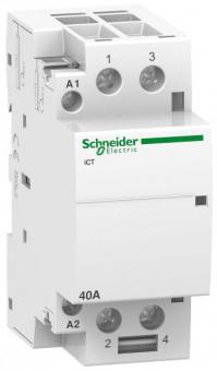 Модульный контактор iCT Acti 9 Schneider Electric 40A 2НО 220В/240В АС 50ГЦ