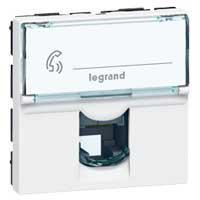Розетка RJ11Legrand Mosaic 2М