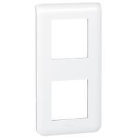 Рамка Legrand Mosaic 2х2 модуля вертикальная белый