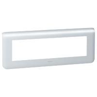 Рамка Legrand Mosaic 8 модулей горизонтальная алюминий