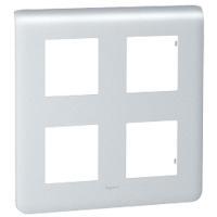 Рамка Legrand Mosaic 2х2х2 модуля алюминий