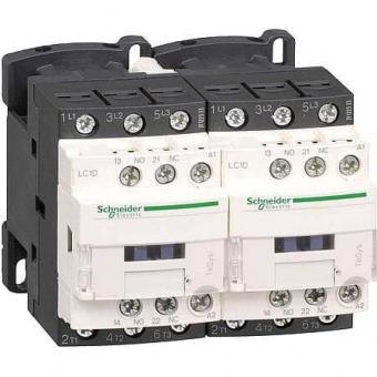 Пускатель магнитный реверсивный D Schneider Electric 3Р 12A катушка 220В AC 1НО+1НЗ (контактор)