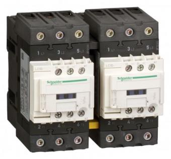 Пускатель магнитный реверсивный D Schneider Electric 3Р 40A катушка 220В AC 1НО+1НЗ (контактор)
