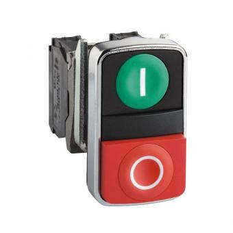 Двойная кнопка Schneider Electric XB5AL73415 с маркировкой 22мм