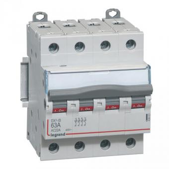 Модульный выключатель Legrand DX3 4П 63A