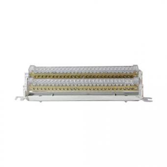 Шина ABB ZK219 N+PE 63A с отверстиями 4х16+23х10