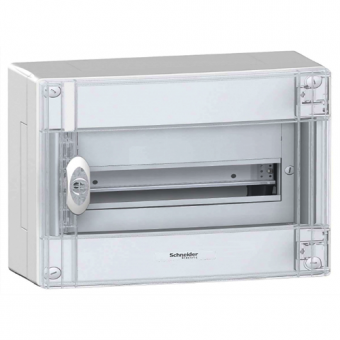 Щит навесной с прозрачной дверцей Schneider Electric Pragma на 18 (1x18) модулей с клеммниками N+PE
