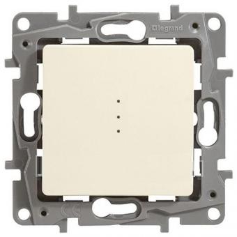 Выключатель/переключатель одноклавишный с подсветкой 10AX - 250В Legrand Etika слоновая кость