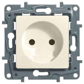 Розетка без заземления 16 A - 250 В  Legrand Etika слоновая кость