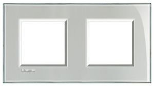 LivingLight Рамка прямоугольная, 2 поста, цвет Серое небо