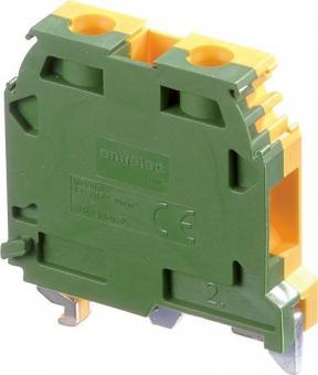 Клеммник ABB М10/10 P на DIN-рейку 10мм.кв. желто-зеленый