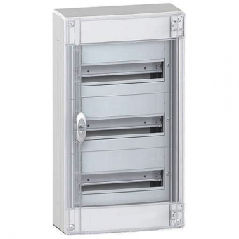 Щит навесной с прозрачной дверцей Schneider Electric Pragma на 39 (3x13) модулей с клеммниками N+PE