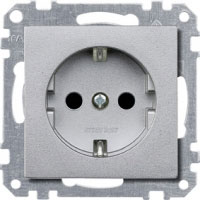 Штепсельная розетка SCHUKO 16A 250V~ с крышкой; слоновая кость