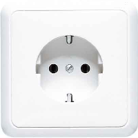 JUNG CD 500/CD plusБел Розетка с/з в сборе с рамкой (5520WW)