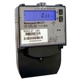 Счетчик электроэнергии Меркурий 203.2T GBО однофазный многотарифный с GSM-модемом