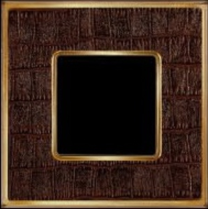 Рамка на 4 поста, VINTAGE TAPESTRY, гор./верт, цвет ALICOCOBROWN- Bright Gold