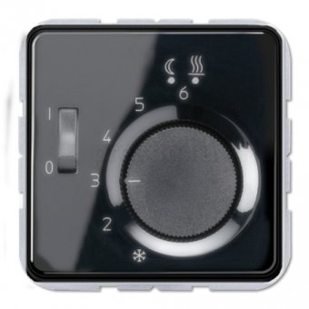 JUNG CD 500/CD plusЧерный Накладка регулятора теплого пола(мех.FTR231U) (CDFTR231PLSW)