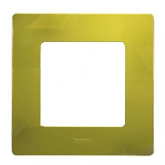 Рамка на один пост Legrand Etika зеленый папоротник (желто-зеленая)