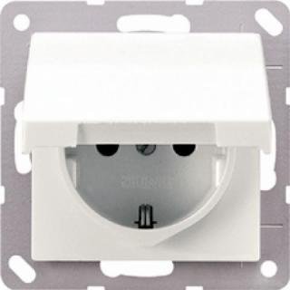 Штепсельная розетка SCHUKO 16A, 250V~ с откидной крышкой; классик