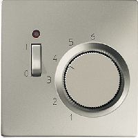 JUNG LS 990Edelstahl Термостат комнатный, 10(4)А (TRES231)