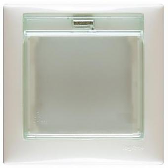 Рамка на один пост с крышкой IP44 Legrand Valena Classic белая