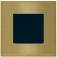 Рамка на 1 пост, MADRID, гор/верт, цвет bright gold