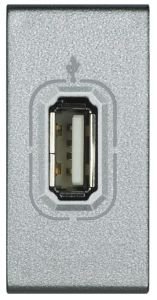 LivingLight Разъем USB, цвет алюминий