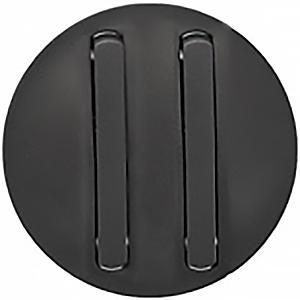 Лицевая панель для выключателя двухклавишного slim Legrand Celiane графит