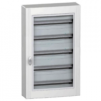 Щит навесной с прозрачной дверцей Schneider Electric Pragma на 120 (5x24) модулей с клеммниками N+PE
