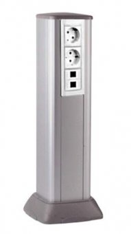 Миниколонна алюминиевая, 0.5м, цвет чёрный DKC