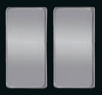 Клавиша узкая без подсветки, Bright Chrome
