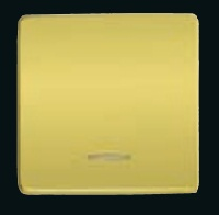 Клавиша широкая  с подсветкой, Bright Gold