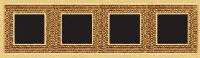Рамка на 4 поста, CRYSTAL