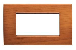 LivingLight Рамка прямоугольная, 4 модуля, цвет Американская вишня