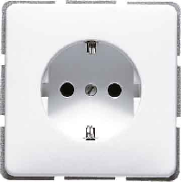 JUNG CD 500/CD plusСерый Розетка с/з винт зажим (CD521GR)