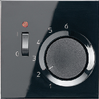 JUNG LS 990Черный Термостат комнатный, 10(4)А (TRLS231SW)