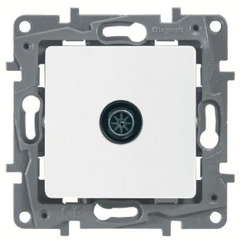 Розетка TV проходная 15 дБ, 5-862 мГц Legrand Etika белая