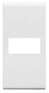 LivingLight Клавиша Axial с 1 отверстием для вставки символа, размер 1 модуль, цвет белый