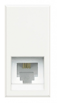 Axolute Розетка Rj 11, категория 3, К10, цвет белый