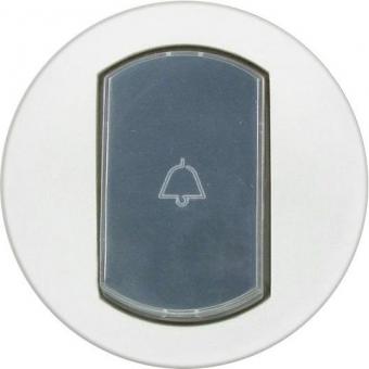 Лицевая панель одноклавишного выключателя с держателем этикетки IP44 Legrand Celiane белая