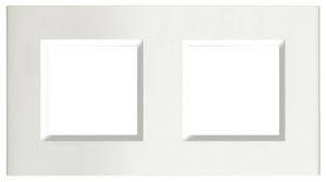 LivingLight Рамка прямоугольная, 2 поста, цвет Белый