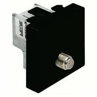 FEDE Черная Накладка ТВ розетки 1-ой (FD0321-M)