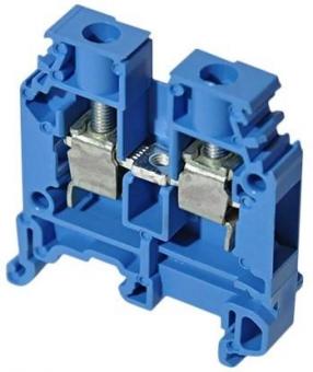 Клеммник ABB М4/6 N на DIN-рейку 4мм.кв. синий