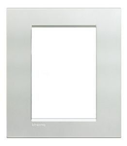 LivingLight Рамка прямоугольная, 3+3 модуля, цвет Серебро