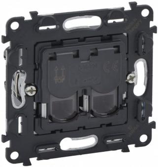Розетка компьютерная двойная RJ45 Legrand Valena In`Matic категория 6