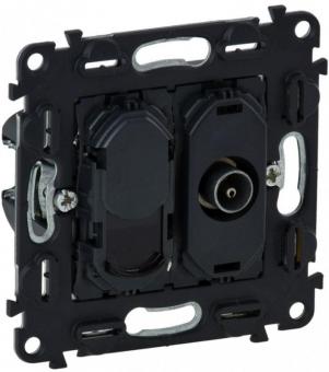 Розетка комбинированная TV+RJ45 Legrand Valena In`Matic