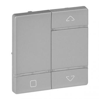 Лицевая панель радиоприемного выключателя, приводов жалюзи Legrand Valena LIFE MyHome Play Zigbee алюминий