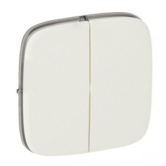 Лицевая панель двуклавишных выключателей 752005/752028 Legrand Valena Allure жемчуг