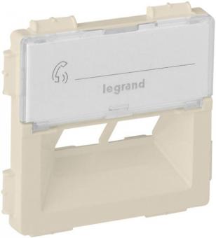 Лицевая наклонная панель двойных розеток RJ45 Rutenbeck Legrand Valena Life слоновая кость